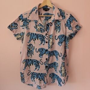 Nooworks Tiger Print Joyce Top Size XL - Good Used Condition